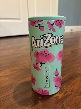 AriZona Brümate Mint Floral Insulated Can Cooler